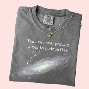 You Are Here Paying Taxes To Pedophiles Comfort Colors Shirt, Anti Donald Trump Shirt, Epstein List Trump Tee, Epstein Files, Anti MAGA Tee