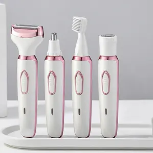 4-in-1 Electric Shaver, 1 Set Portable Hair RemovalMachine, Cordless Hair Trimmer for Women, Menand Girls, Epilator Hair Remover, USBRechargeable Shaver, Travel Shave