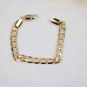 Little Kids Gold Plated Bracelet 6" 6mm - Gold Laminated — Pulsera para niños en Oro Laminado