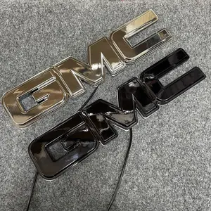 Suitable for GMC  Illuminated Badge Light Flowing Badge Grille Illuminated Badge LED Flowing Badge  Accessories  Decorations car