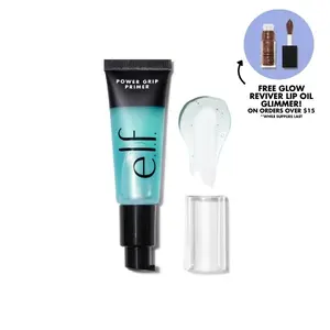 e.l.f. Power Grip Primer, Gel-Based Long-Lasting Makeup Primer, Hydrating Dewy Finish, Non-Comedogenic, Vegan & Cruelty Free, 3 Sizes