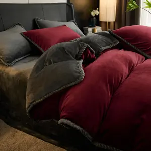 Solid Color Duvet Cover Set, 1 Count Duvet Cover & 2 Counts Pillowcases without Filler, Soft Comfortable Bedding Set for Home Bedroom Hotel, Comfy Bed Sets