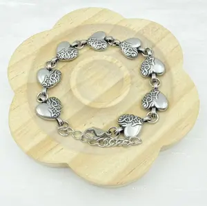 Vintage Non-Fading Titanium Steel 19cm Bracelet - Classic Trendy Fashion Costume Jewelry Bangle