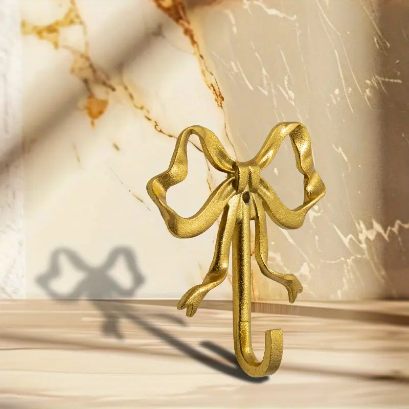 1-Pack Creative & Stylish Bowknot Hooks, Storage Hooks, Home Storage Hook, Coat Hooks, Wall Hooks For Coats, Wall Mounted Hook for Bedroom, Porch & Bathroom Decor