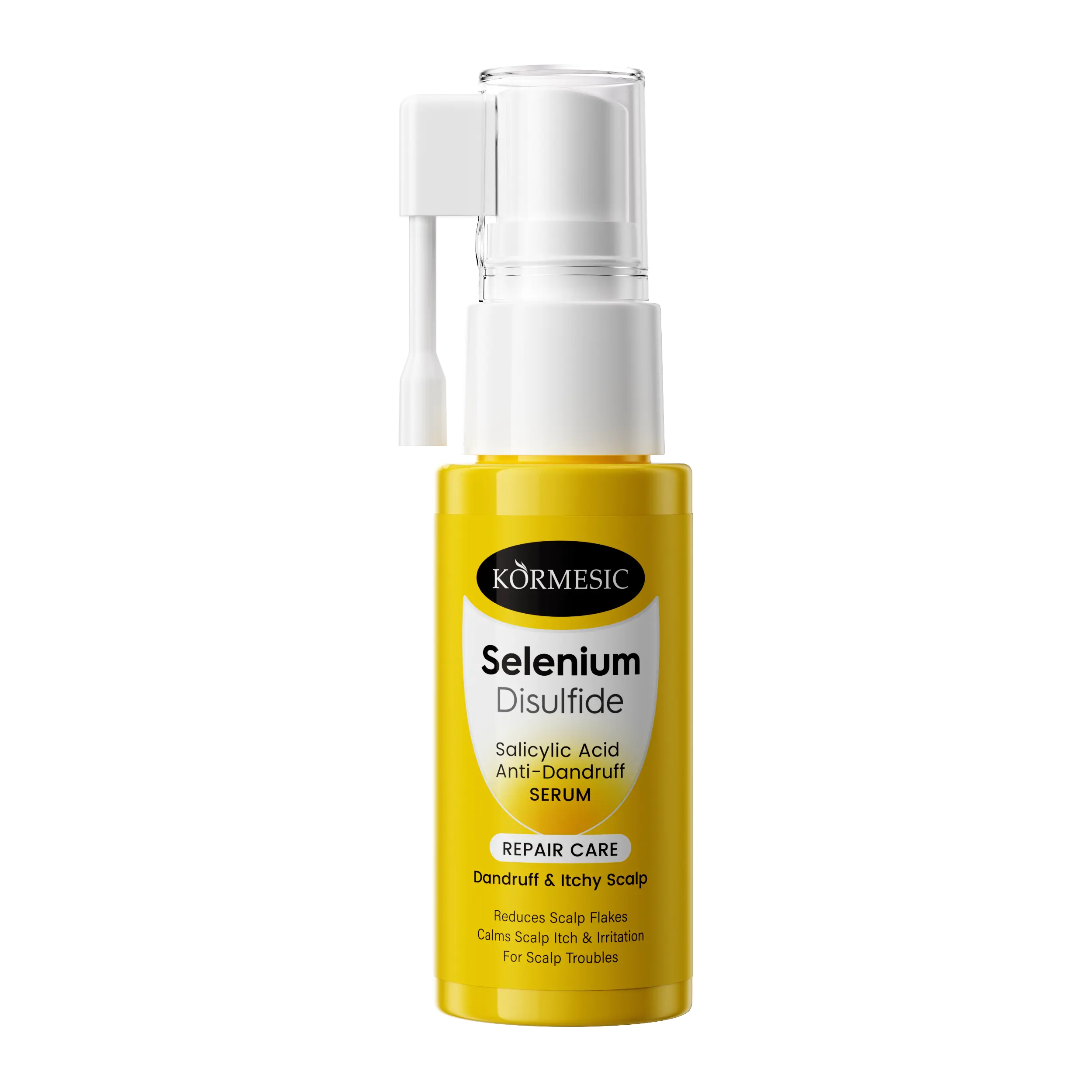 [Buy 1 Get 2] KORMESIC Selenium Disulfide Anti-Dandruff Scalp Serum - Haircare Treatment for Oily/Dry Scalp, Flaky Itchy Concerns - With Salicylic Acid, Centella Asiatica - Deep Cleanse Pores