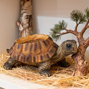 Creative Turtle Resin Plant Pot, Vintage Design Flower Pot, Natural Style Decor for Indoor Outdoor Gardening, Balcony Garden Decoration