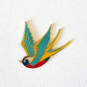 Gold Bird Pin
