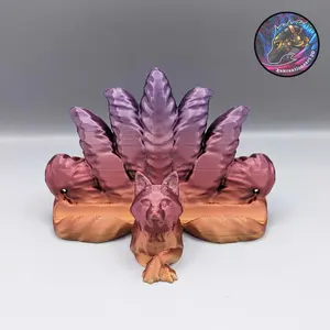 3d printed Fox Card Display for pokemon & magic cards