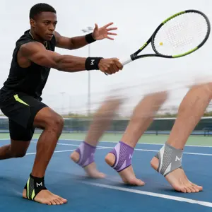 Breathable Ankle Brace! Comfortable, durable and adjustable ankle support for sports like running, climbing, cycling & tennis. Lightweight, great for fitness and injury - prevention, a healthcare - focused choice.