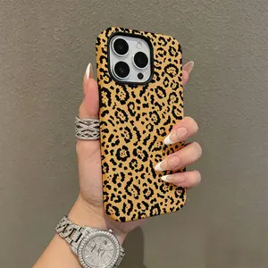 Leopard Print Phone Case iPhone17/17PROMAX/17PRO/16/15/14/13/12/GALAXYS21/S22/S23/S24 Minimalist aesthetic Sleek case Glossy case Slim Aesthetic Case roo12938