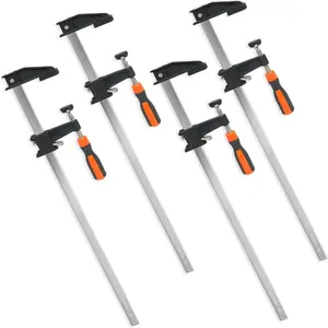 4-Pack 36 Inch Long Heavy Duty Adjustable Quick Release Woodworking Bar Clamps - 2.5 Inch Throat Depth 600 Lbs Clamping Force