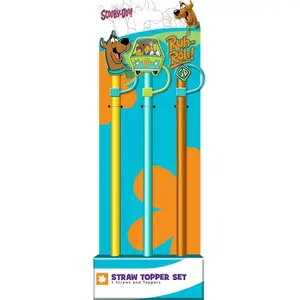 Scooby Doo Straw Topper Set/3
