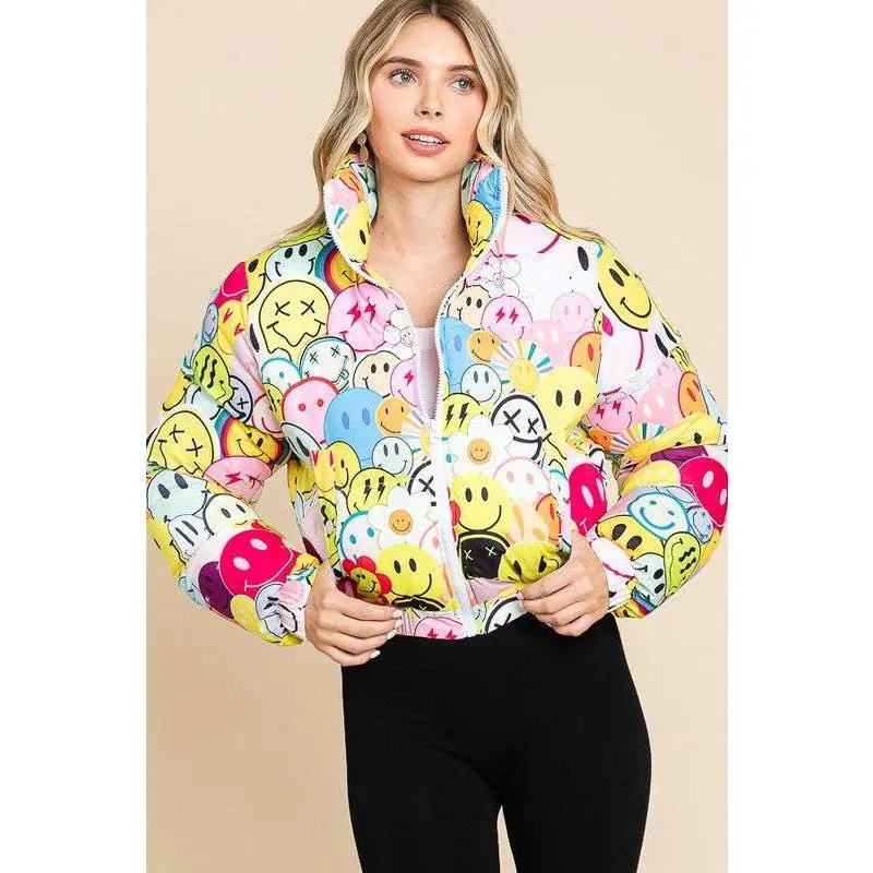 Smiley Puffer Coat