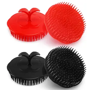 Scalp Scrubber Shampoo Brush 4 Pack Scalp Massager Hair Growth & Dandruff Head Hair Scrubber Shower & Dry Use Massage Tool Men Women Kids