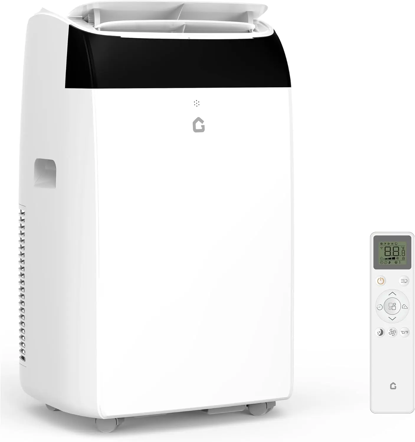 14000 BTU Portable Air Conditioner - 3-IN-1 Free Standing Unit with Cooling, Fan & Dehumidifier, Quiet for Home Kitchen/Basement (Up to 750 Sq.Ft), Remote Control, 24H Timer, LED Display, 3 Steps to Install