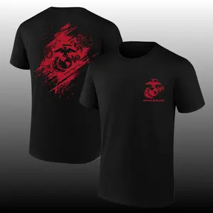 U.S. Marines "Bound In Blood Marines" T-Shirt – Vintage Red EGA Graphic Tee, Ultra Soft Cotton Blend, USMC Patriotic Apparel for Men & Women, Perfect Gift for Marines & Veterans outdoorfun
