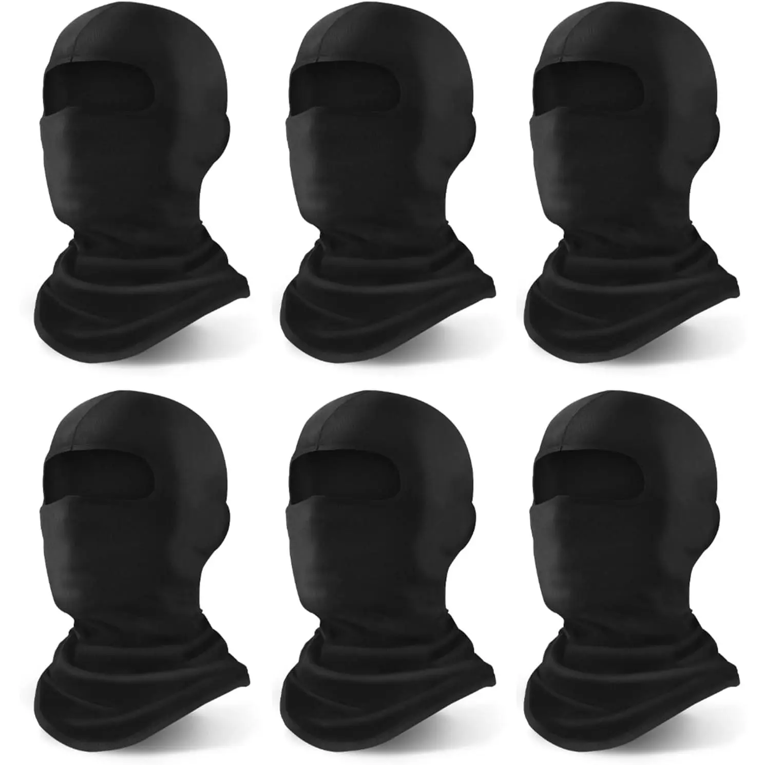 Stretch Elastic Balaclava Headwear, Windproof & Breathable Face Cover for Adults - Wrinkle Resistant Unisex Helmet Liner for Skiing & Motorcycling, One Size