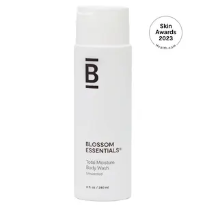 Blossom Essentials Total Moisture Body Wash Unscented for Sensitive Skin -Alcohol Free, Non-Toxic for All Skin Types Hydrating Moisturizer Cleansing Moisturizing