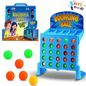 Suntomo Bounce Balls Shots Game, Connect 4 Game, 4 In a Row Ball Bounce Game, Bounce Off Party Game Jumping Ball Tabletop Game,Connect Four Jumping Ball Game, Parent-Child Interaction Board Game Educational Toy, Halloween Gifts