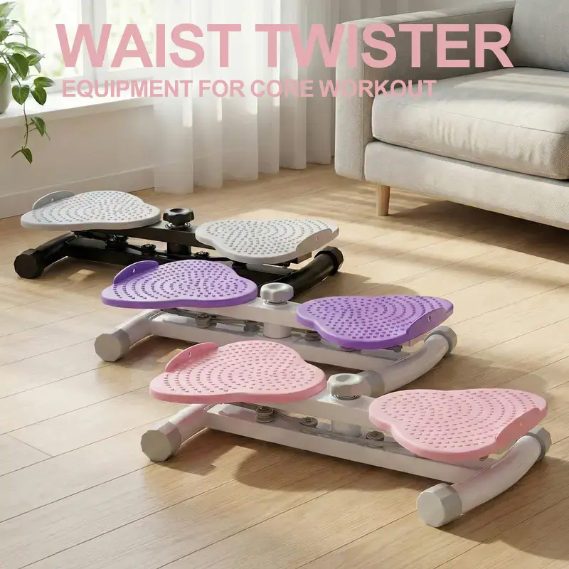 Sweetcrispy Waist Twister Machine Exercise, Ab Twister Board with 300 lbs Capacity, Quiet Home Gym Equipment for Core Whole Body Workout