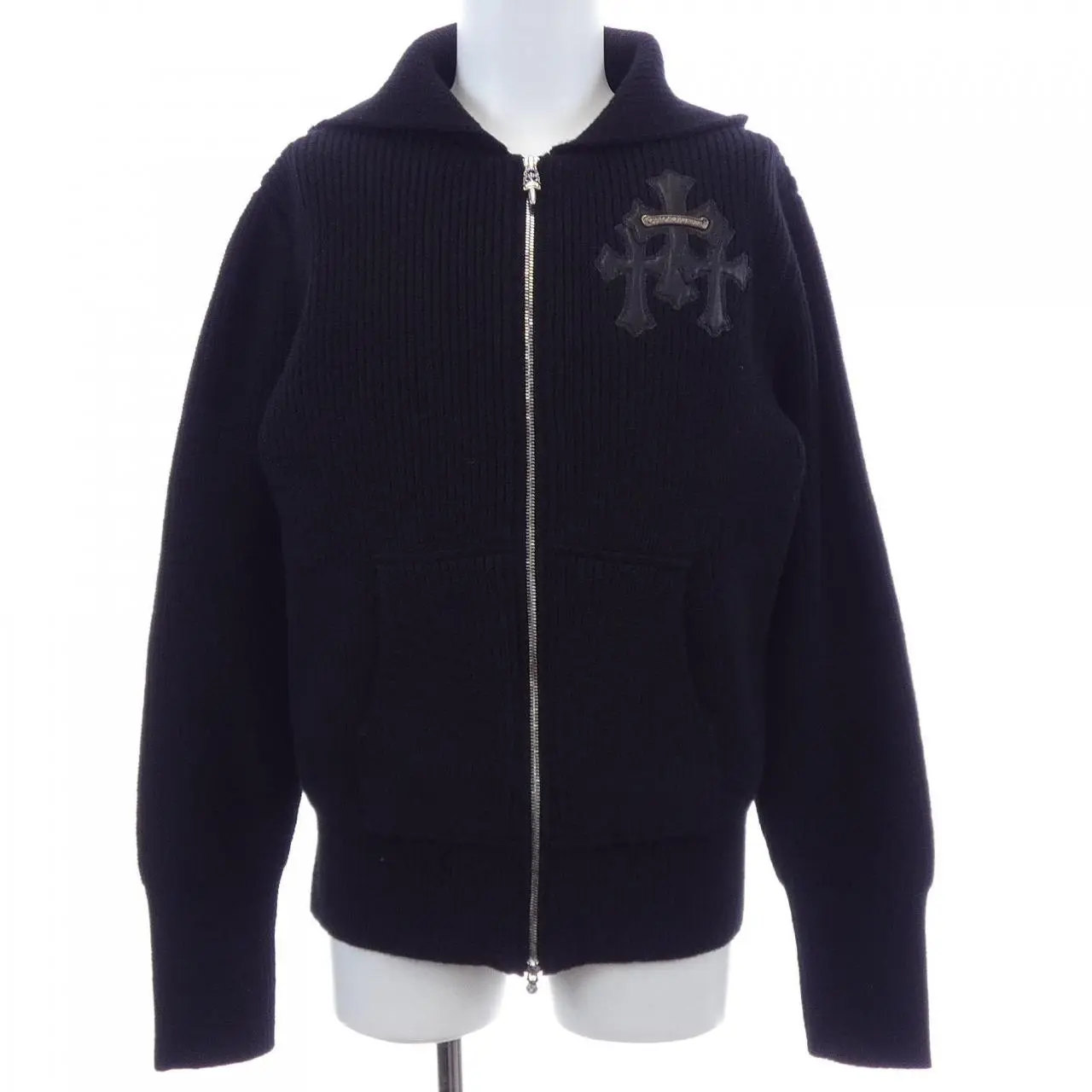 Pre-owned Chrome Hearts Cashmere Small Leather Goods BAIT&TACKLE ZP HD Jacket