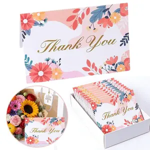 10/20/30 Counts Thank You Cards Blank 4x6-Inch Elegant Thick Card stock Wedding Celebration Holiday Greeting Cards Minimalist Floral Bulk Pack