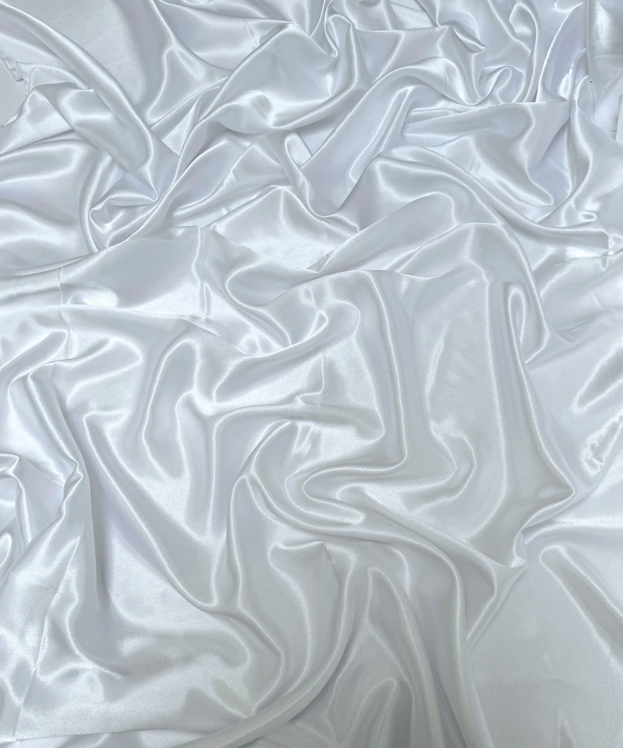 White Silky Stretch Satin White Silky Stretch Satin