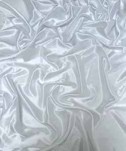 White Silky Stretch Satin