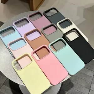 Phone Case -  Liquid Silicone iPhone Case - Minimalist Drop Resistant for iPhone 13-17 Pro Max Series, It'S Durable, Resistant to Stains And Fingerprints, Making It a Perfect Birthday Gift for a Girlfriend, Boyfriend, Or Even for Yourself
