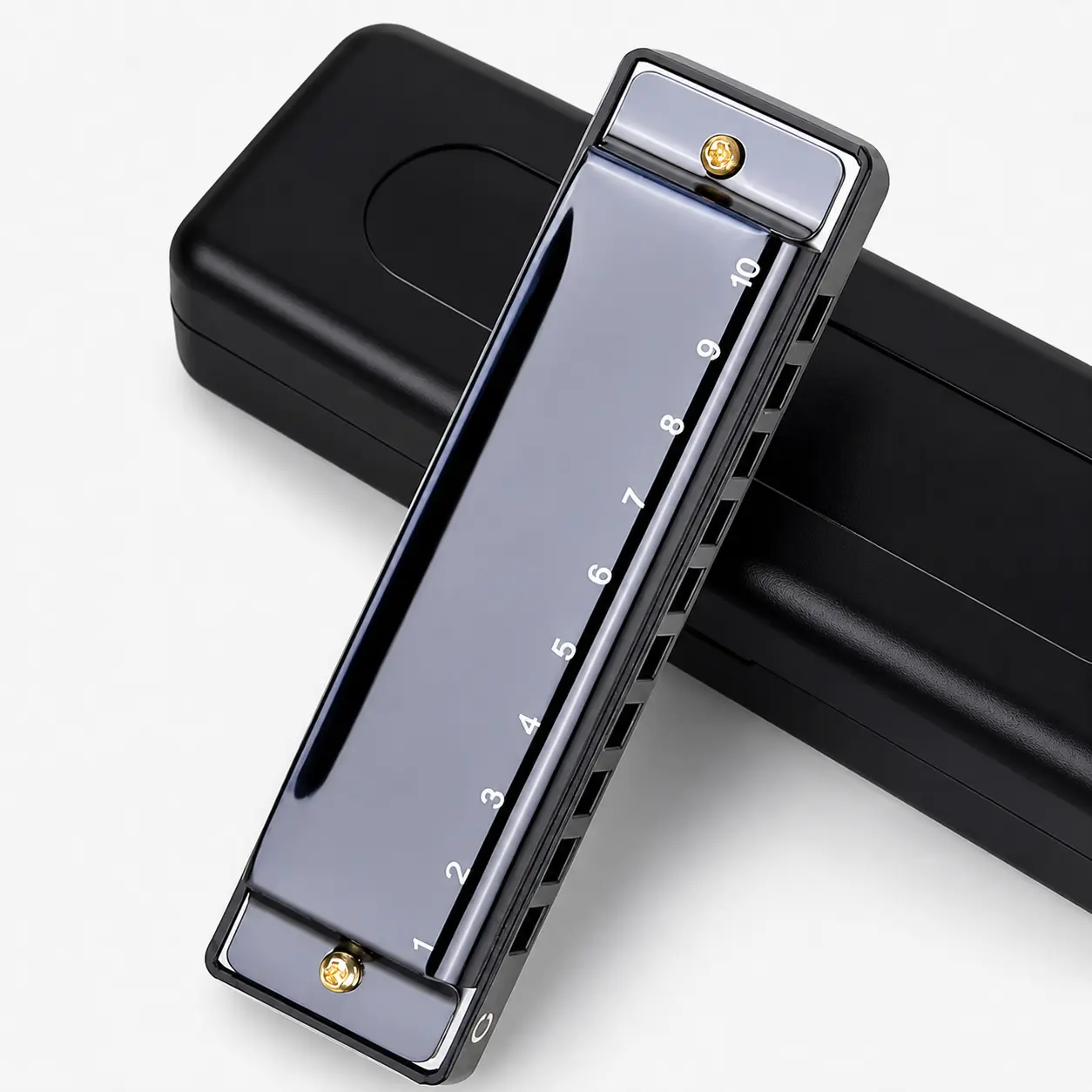 Shakespeare Series Durable Metal Blues Harmonica - Premium Wind Musical Instrument for Hobbyists
