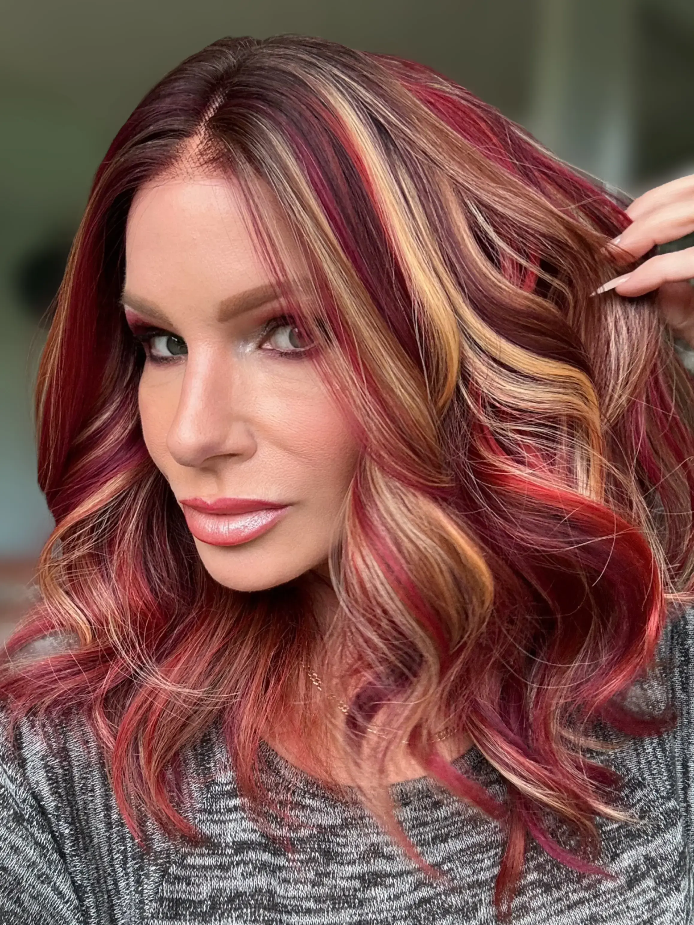 Francine Synthetic lace-front glue-less wig