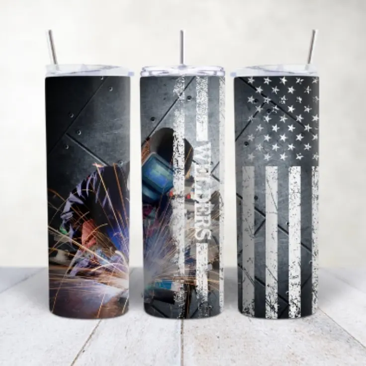 20oz sublimated welder tumbler Cup Washable Reusable Portable Drinkware