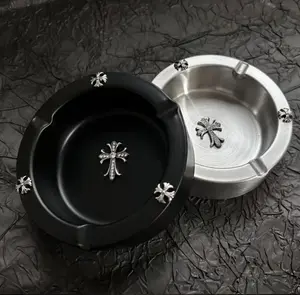 Vintage-Style High-End Cigar Ashtray - Shatter-Resistant Home Decor for Home, Office Use