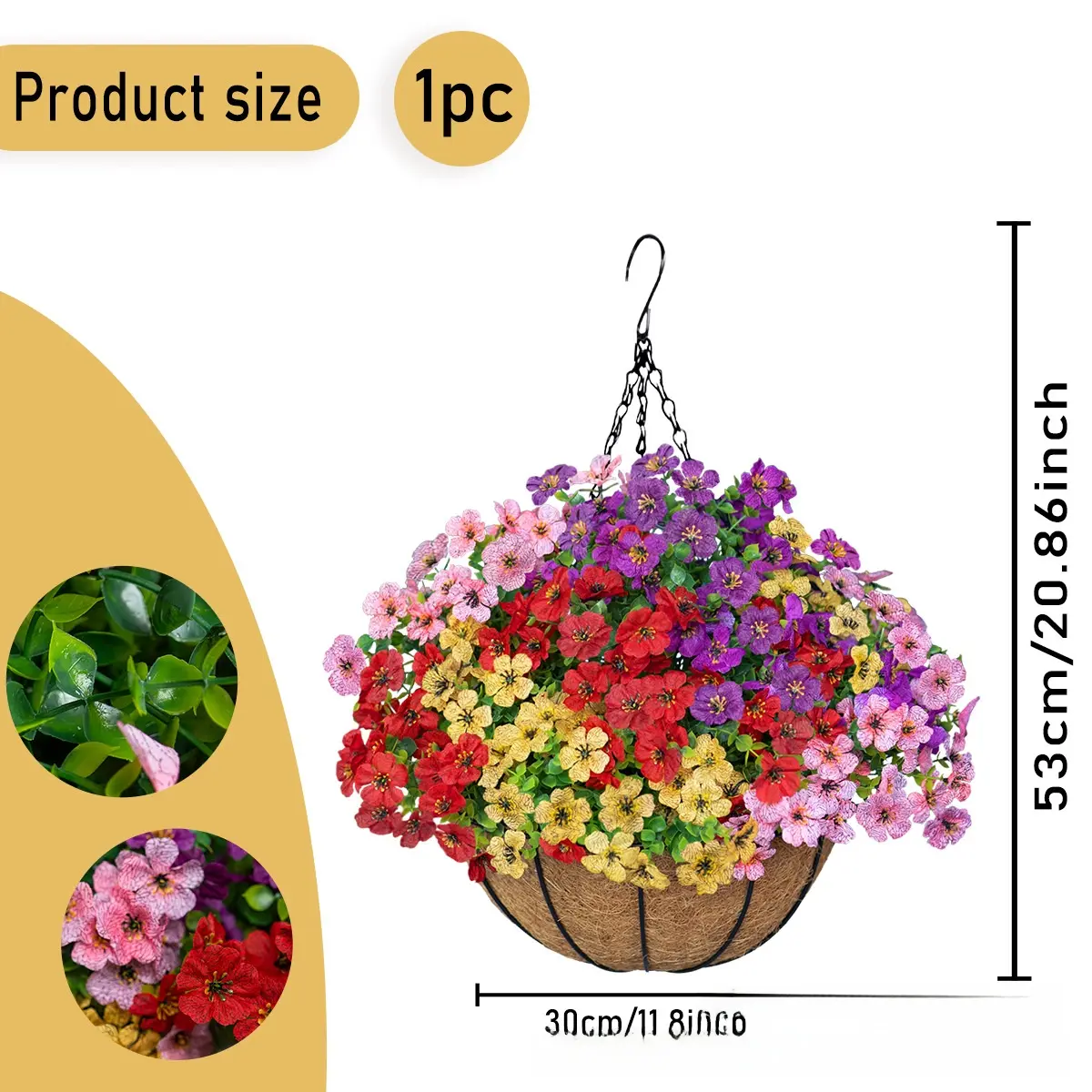 Mixed-color hanging basket-30cm [Large quantities 