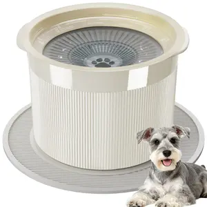 No-Spill Ceramic Pet Bowl – Slow Drinking, Floating Disk & Filter, Anti-Slip, Large Capacity for Dogs & Cats