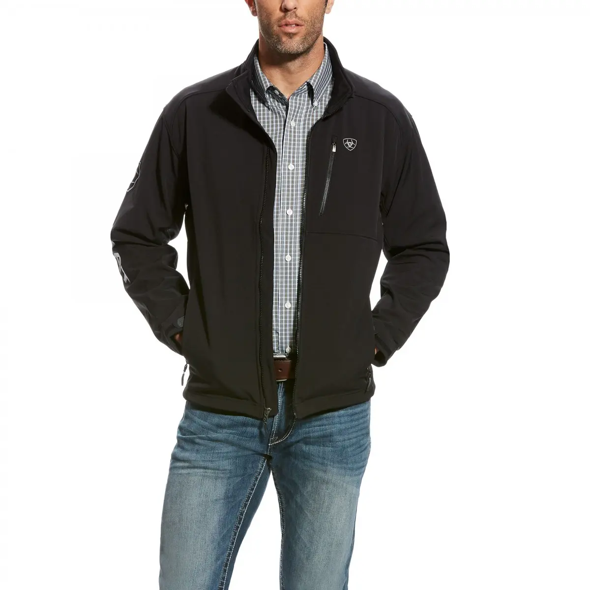 ARIAT – Men’s Logo 2.0 Soft-shell Jacket ( Black )