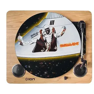 Graphic Parliament Spinning George Clinton Mothership Turntable Slip Mat