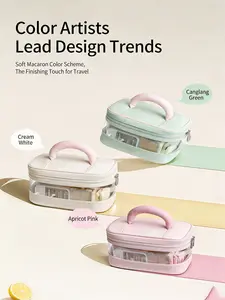 Travel Transparent Makeup Bag Box, Portable Luxury Cosmetic Organizer, Customizable Beauty Storage Case, Lightweight and Stylish Design