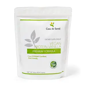 Low FODMAP Vegan Protein Powder| Gluten Free Dairy Free Soy Free Grain Free Sugar Free| No Seed Oil Non GMO Low Carb Fitness