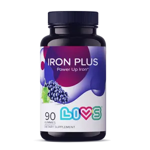 LIVS Gummy Vitamins Iron Plus - Gummy Candy with Iron Content, Ideal for Energy and Vitality