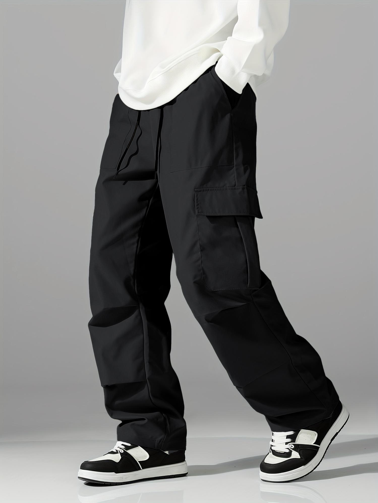 Men’s multi-pocket comfortable cargo pants for outdoor casual sports, long pants