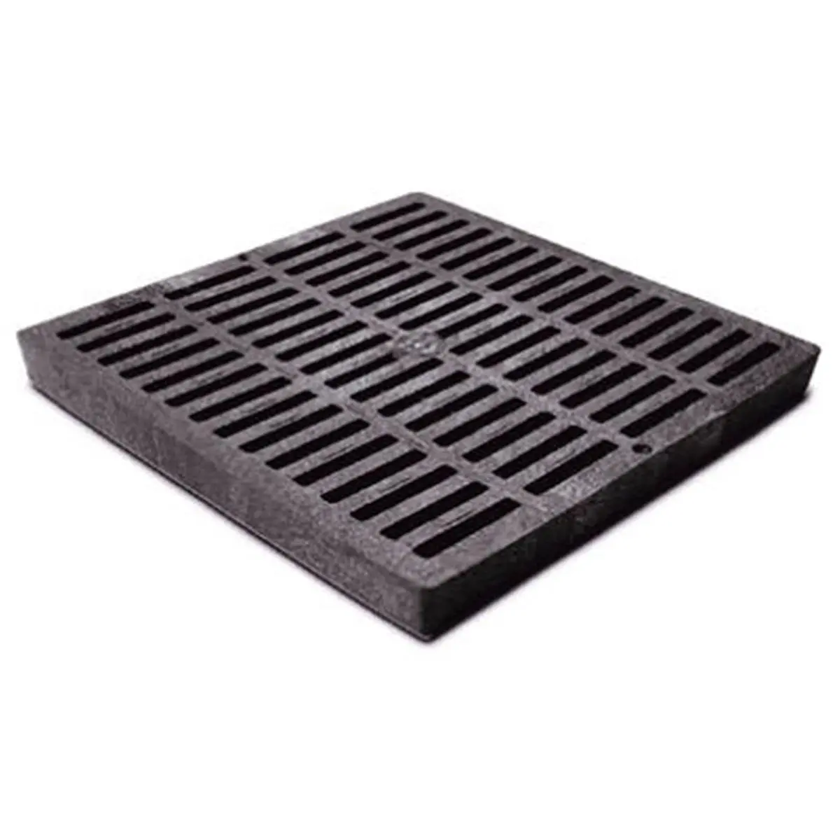 212 MAIN 12x12 in Structural Foam Polyolefin Square Drainage Grate (1211 Model) - Class B Load Rating, Medium-Duty for Autos & Light Trucks, UV-Resistant Inhibitors, 11.8x11.8x1.1 in, Outdoor Home Use