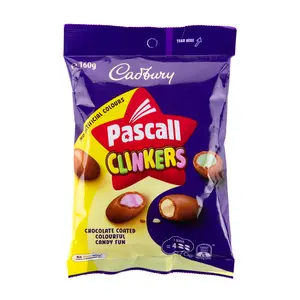 Cadbury Pascal Clinkers Chocolate Covered Candy - Hidden Colors in Every Bite, Smooth Milk Chocolate Coated Crunchy Candy Pieces with Colorful Surprise Center, Gourmet Chocolate Candies for Family Games, Parties, Dessert Toppings 5.64oz,Ice-Packaging