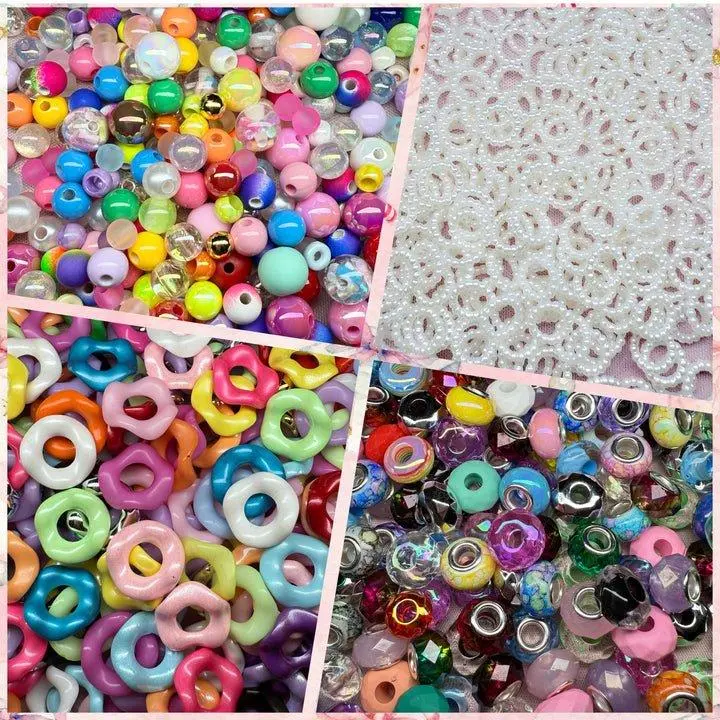 Acrylic Spacers for DIY Projects - Quality Mixes in Various Shapes & Sizes for DIY Pens Chains Charms Jewelry Beading Making Adjustable Beaded Design, Diy Beads, Handmade Beading Material