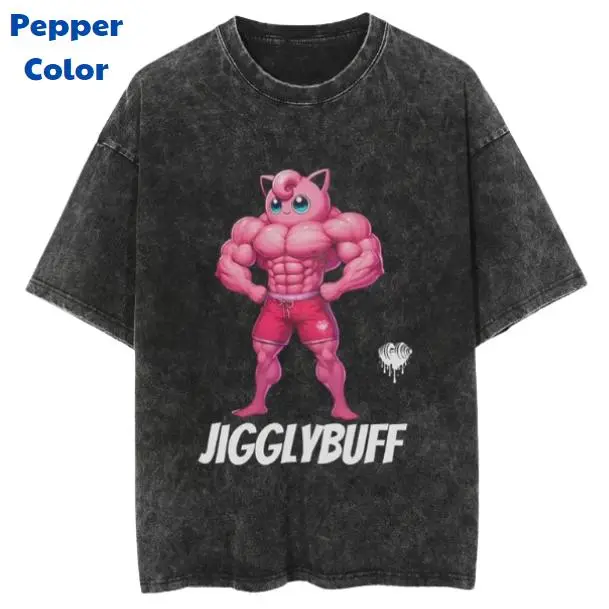 J!gglybuff Vintage Graphic Tees, Kirby T-Shirt, P0ke Anime Shirt, Unisex Gym T-Shirt, Gift For Men Women, Menswear Womenswear Streetwear