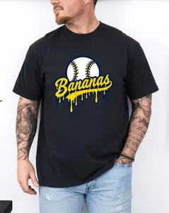 Funny Banana Baseball Shirt Banana Tee, Bananas Graphic Shirt, Sports Team Mascot,