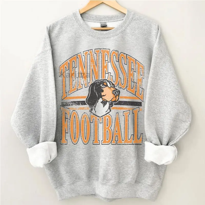 Vintage Tennessee Football ASH GREY Sweatshirt, Hometown Game Day Pullover, Retro College Football Graphic, Gift for Fans