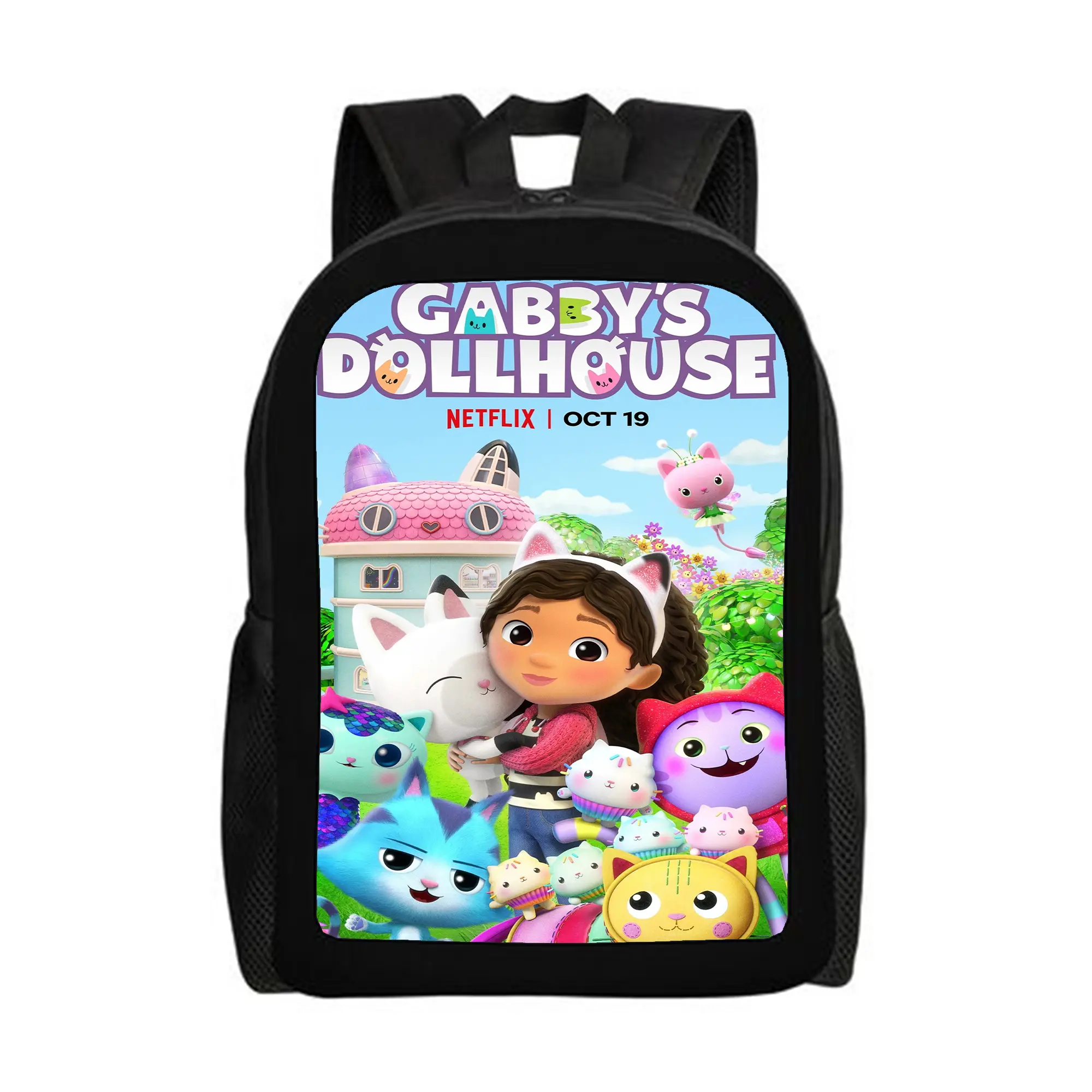 Gabby's-Dollhouse-Backpacks for Girls, Cute School Backpack, Aesthetic Bookbag for Teens, Lightweight Classic Backpack for Travel, Work, Picnic A-10