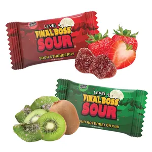 Final Boss Sour - Fun Size Candy (40 or 80 Pack) - Level 4 | Real Dried Fruit | Fruit Snack