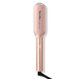 Terviiix Frizz Buster Ionic Hair Straightening Brush - Smooth Hair in Seconds, 450°F in 20S, 13 Heat Settings Adjustable